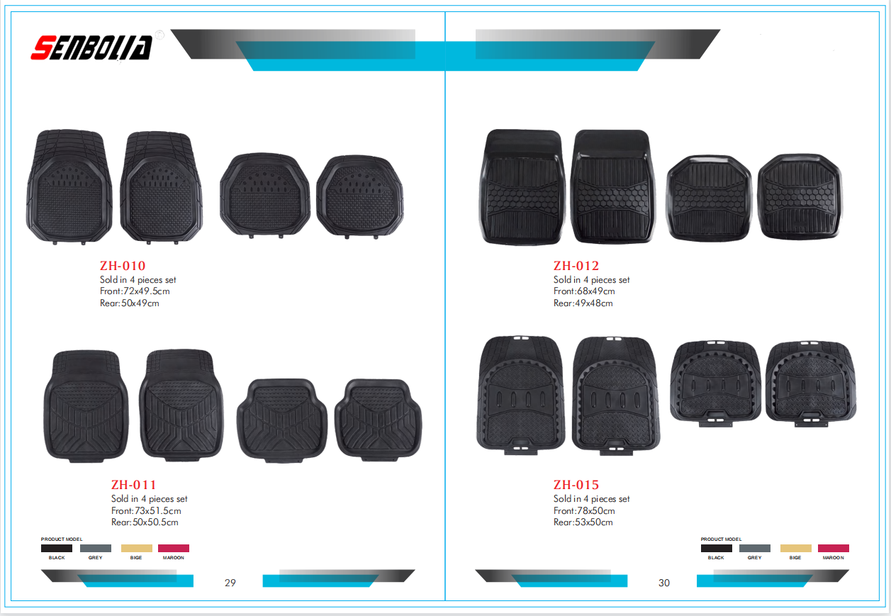 senbolia-JD-03 new PVC car floor mat factory direct sales. Welcome to purchase car supplies. Car supplies Specification image