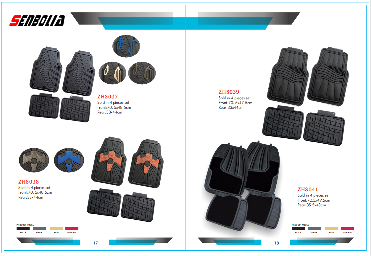 senbolia-JD-02 new PVC car floor MATS are sold directly by the manufacturer. Welcome to purchase car supplies Specification image