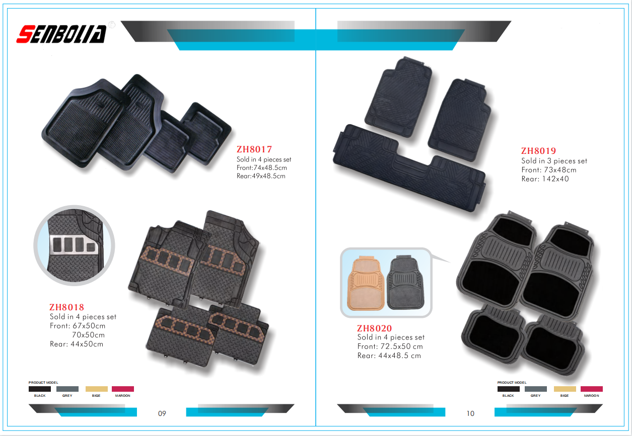 senbolia-JD-01 new PVC car floor mat factory direct sales. Welcome to purchase car supplies. Car supplies Item Picture