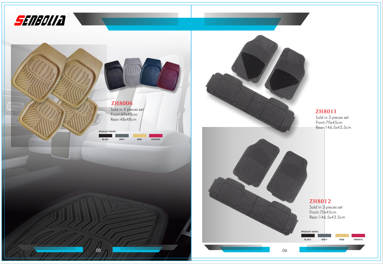 senbolia-JD-01 new PVC car floor mat factory direct sales. Welcome to purchase car supplies. Car supplies Specification image