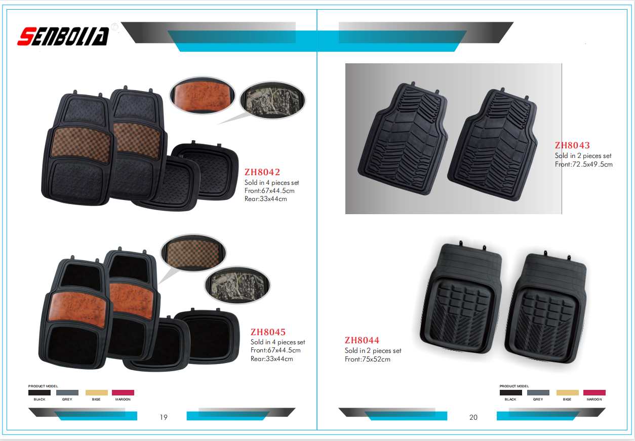 senbolia-JD-02 new PVC car floor MATS are sold directly by the manufacturer. Welcome to purchase car supplies Application Scenario