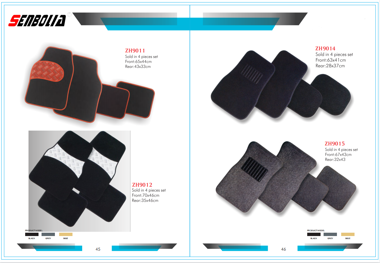 senbolia-JD-04 new PVC car floor MATS are sold directly by the manufacturer. Welcome to purchase car supplies Item Picture