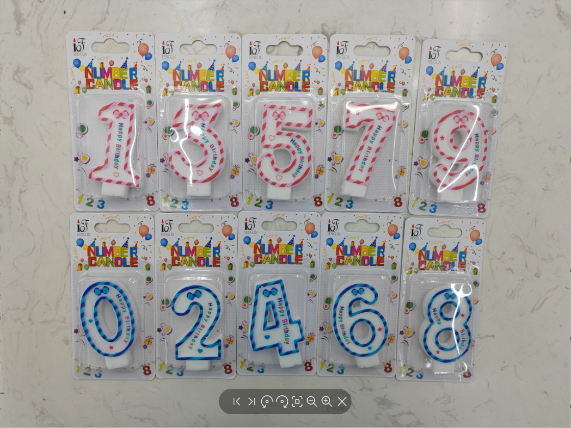 Foamed printed bow happy digital foamed candle