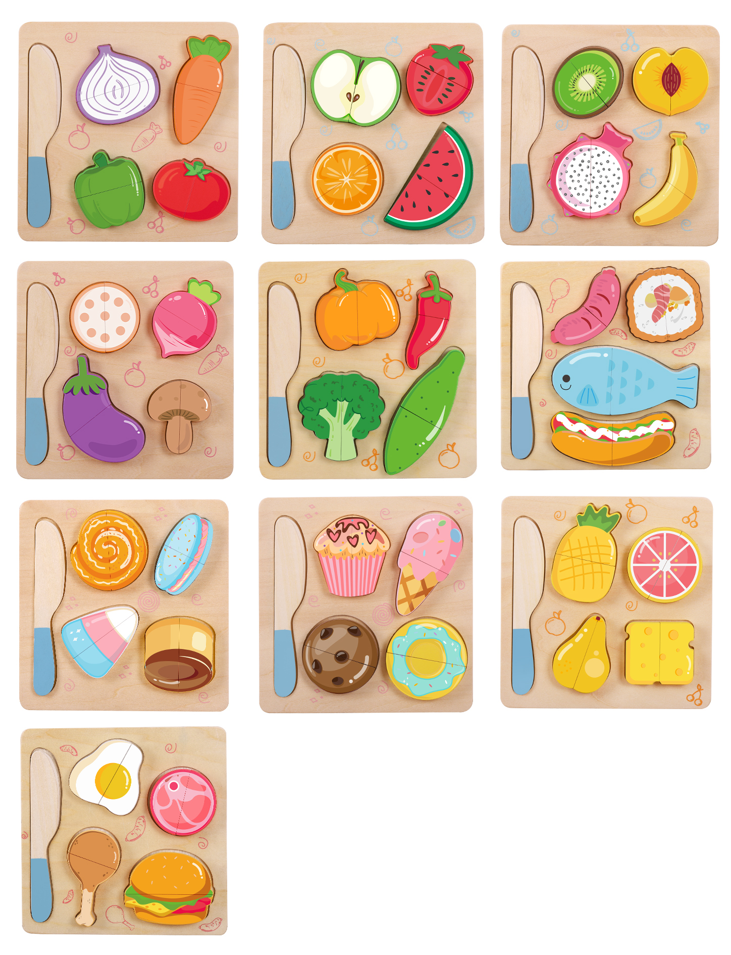 ST3650 小号切水果 木质益智类