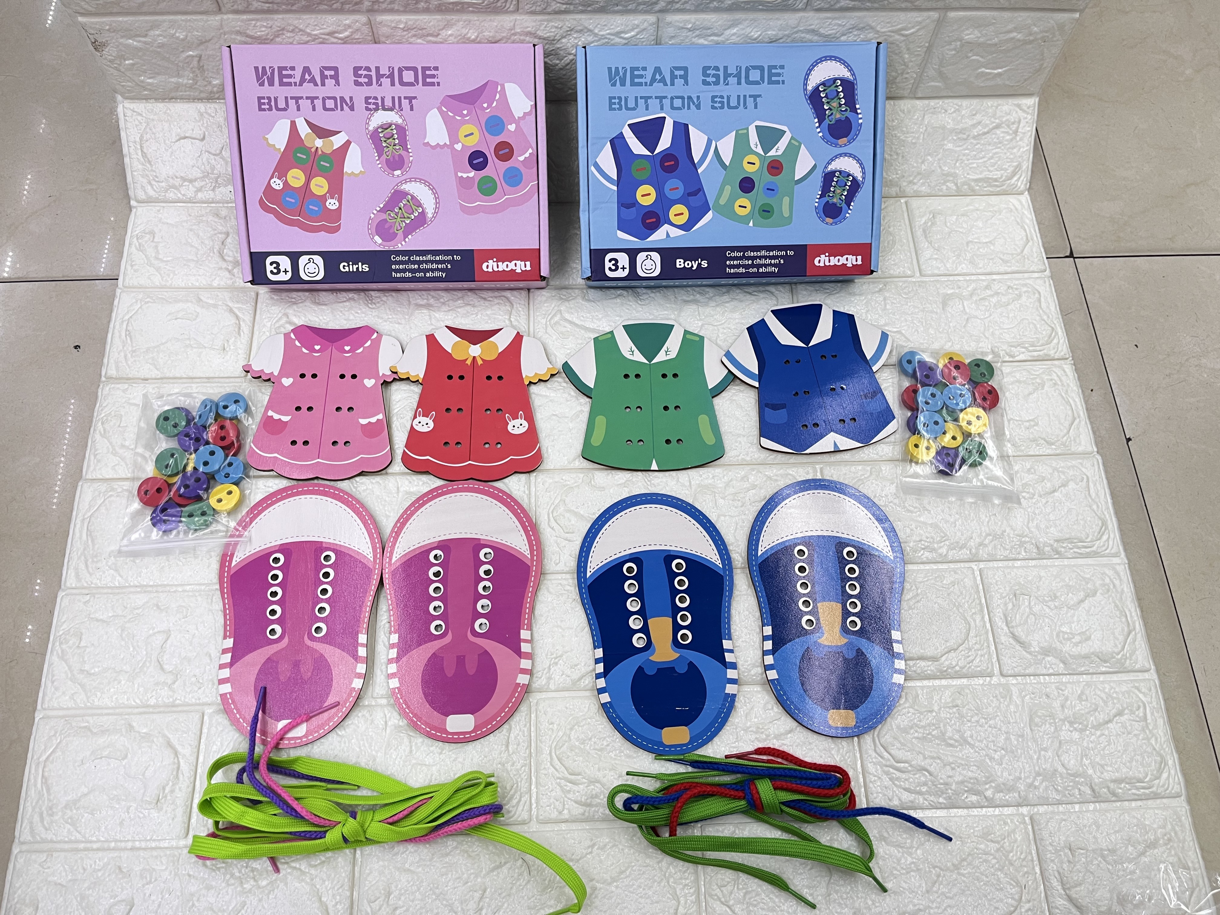 ST3664女孩绑鞋套装女孩益智玩具