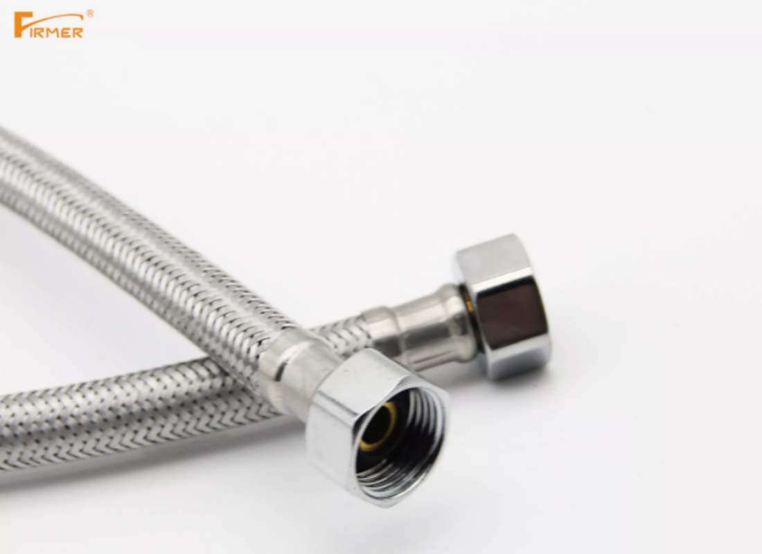 Washbasin faucet water supply pipe 304 stainless steel braided pipe water pipe toilet water heater connection pipe high-pressure faucet cold and hot water inlet hose Application Scenario