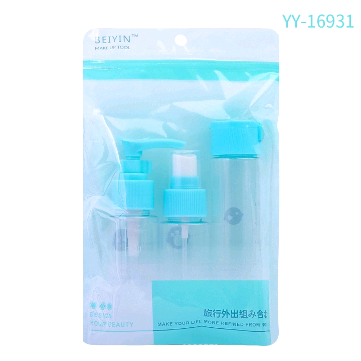 Bagged travel portioning bottles, portable sample portioning bottles, lotion bottles, spray bottles, flip-top bottles detail image 3
