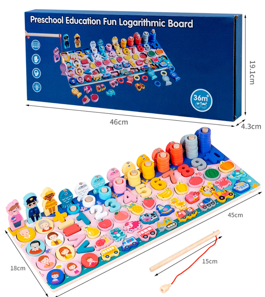 ST3931 趣味对数板  木质 益智