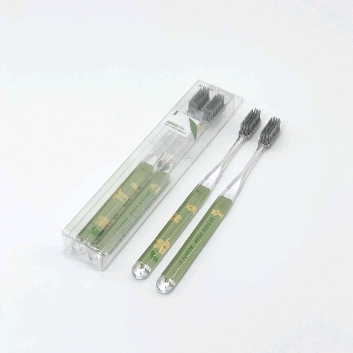 Two adult toothbrushes for boys and girls, soft bamboo charcoal, student household cleaning toothbrushes detail image 3