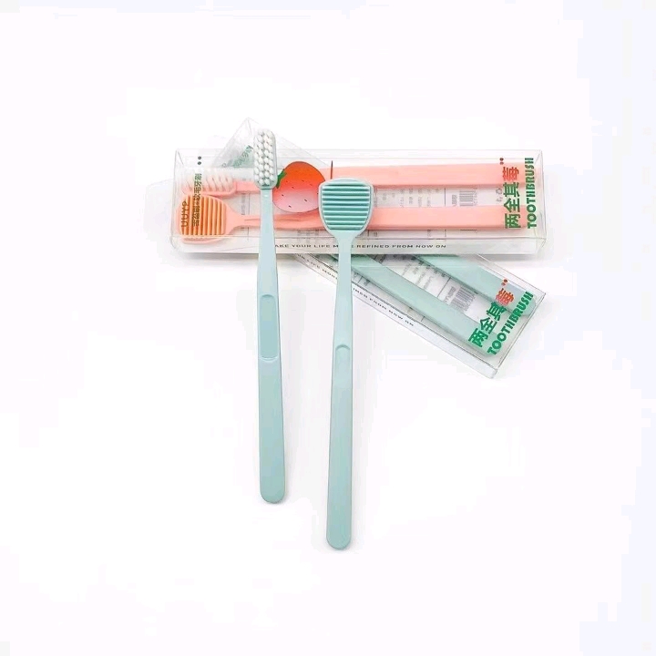 Adult home soft-bristled toothbrush, daily cleaning and care for teeth, tongue coating brush, toothbrush set Specification image