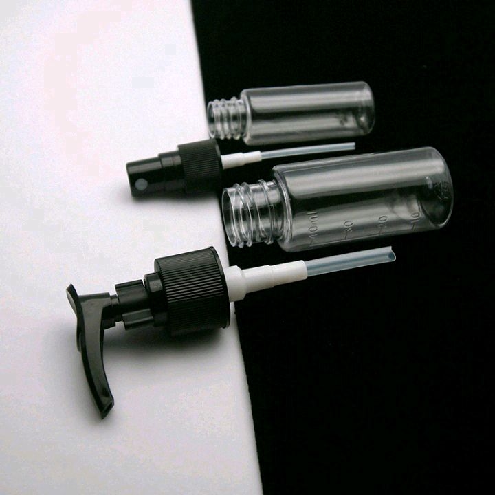 Travel portioning bottle set, portable press bottle, spray bottle, round cap bottle Specification image