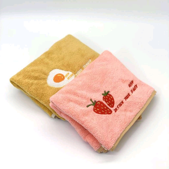 Bagged dry hair cap, women's absorbent headscarf, hair washing cap, hair drying towel, thickened embroidered shower cap, dry hair cap detail image 4