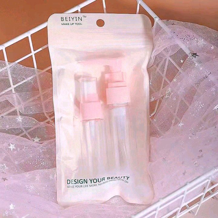 Two portable bags for lotion bottles and spray bottles