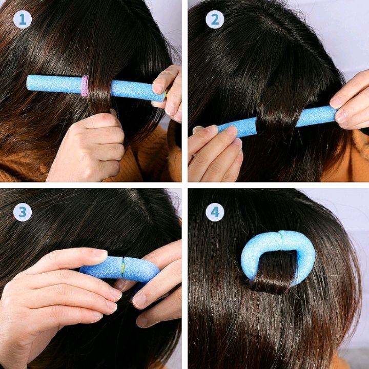 Sponge hair curls, soft curls, no damage to hair, sleep curling iron, perming and hair care tools, built-in air bangs, hair curls for lazy people detail image 5