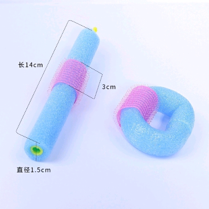 Sponge hair curls, soft curls, no damage to hair, sleep curling iron, perming and hair care tools, built-in air bangs, hair curls for lazy people detail image 2
