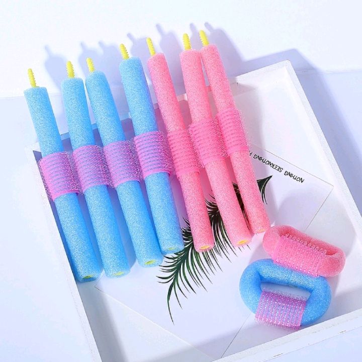 Sponge hair curls, soft curls, no damage to hair, sleep curling iron, perming and hair care tools, built-in air bangs, hair curls for lazy people detail image 4