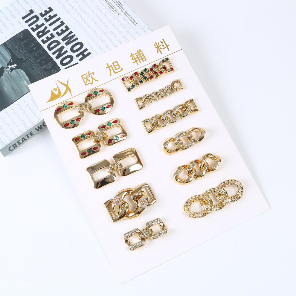 厂家直销女士拆解皮带扣头 锌合金腰部装饰链条 大气金属腰链对扣