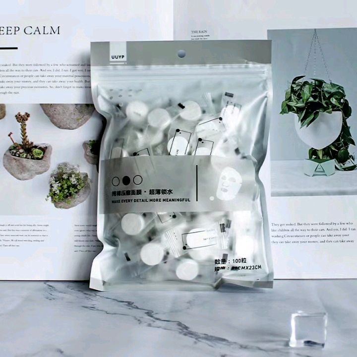 100 pieces of compressed mask for moisturizing and hydrating the face, disposable mask paper, portable compressed mask pieces