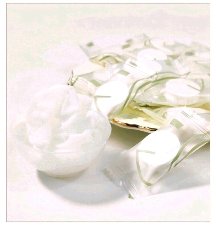 24 compressed mask granules in a bag + a small bowl of disposable mask paper detail image 7