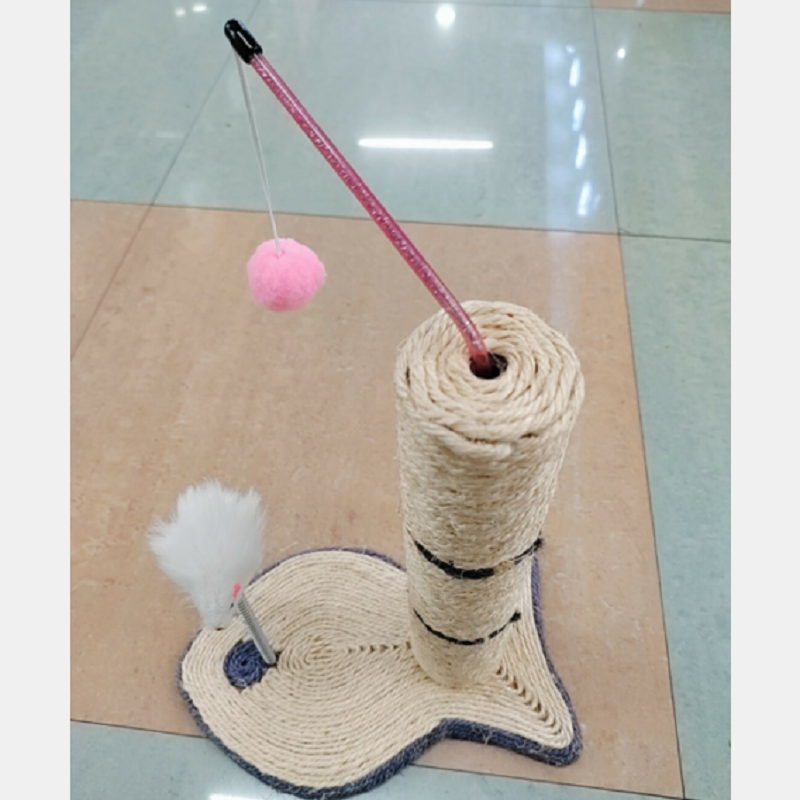Xinan high-quality brand pet cat toys, fish-shaped cat teaser, sisal cat scratch board, cat climbing frame, cat claw grinder, all designed in one piece Item Picture