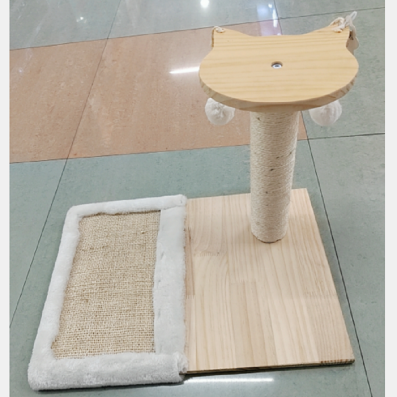 Xinan 知名品牌实木立式猫爬架猫爪板宠物猫猫玩具逗猫棒猫咪用品全套组合