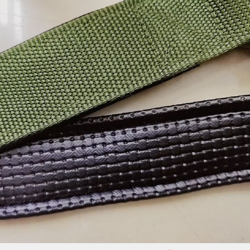 Xinan XX brand military green widened 4.0cm cotton leather pet leash + chest and back strap, a sturdy and durable pet product for large dogs. Dog leash Item Picture