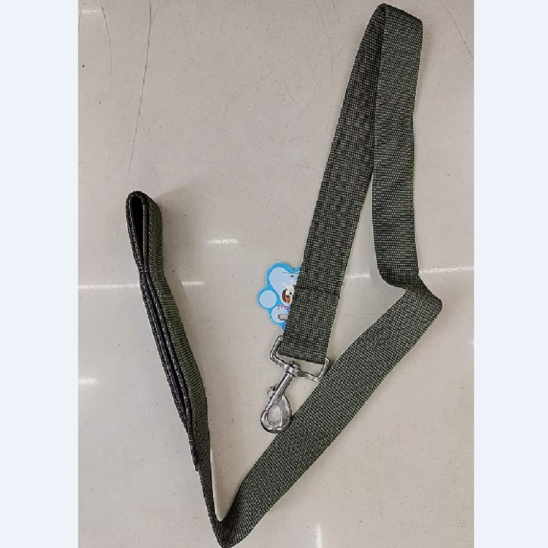 Xinan XX brand military green widened 4.0cm cotton leather pet leash + chest and back strap, a sturdy and durable pet product for large dogs. Dog leash Specification image