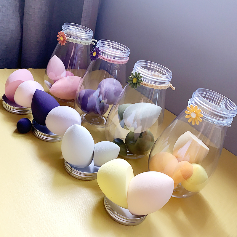 Water drop bottle beauty egg powder puff olive details Picture
