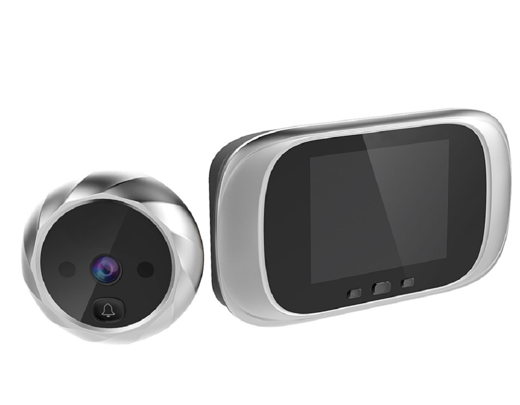  智能家居可视门铃家用猫眼监控智能家庭安全监控门铃夜视拍照电池