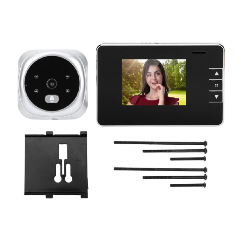 可视电子猫眼家用防盗监控门铃摄像头外贸电子门铃猫眼录像拍照