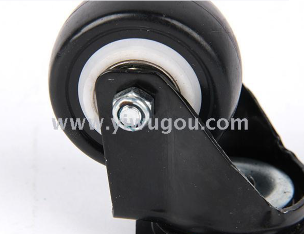 Golden Diamond directional casters, black diamond double-bearing furniture tent mobile wheels, polyurethane small wheels, toy wheels details Picture