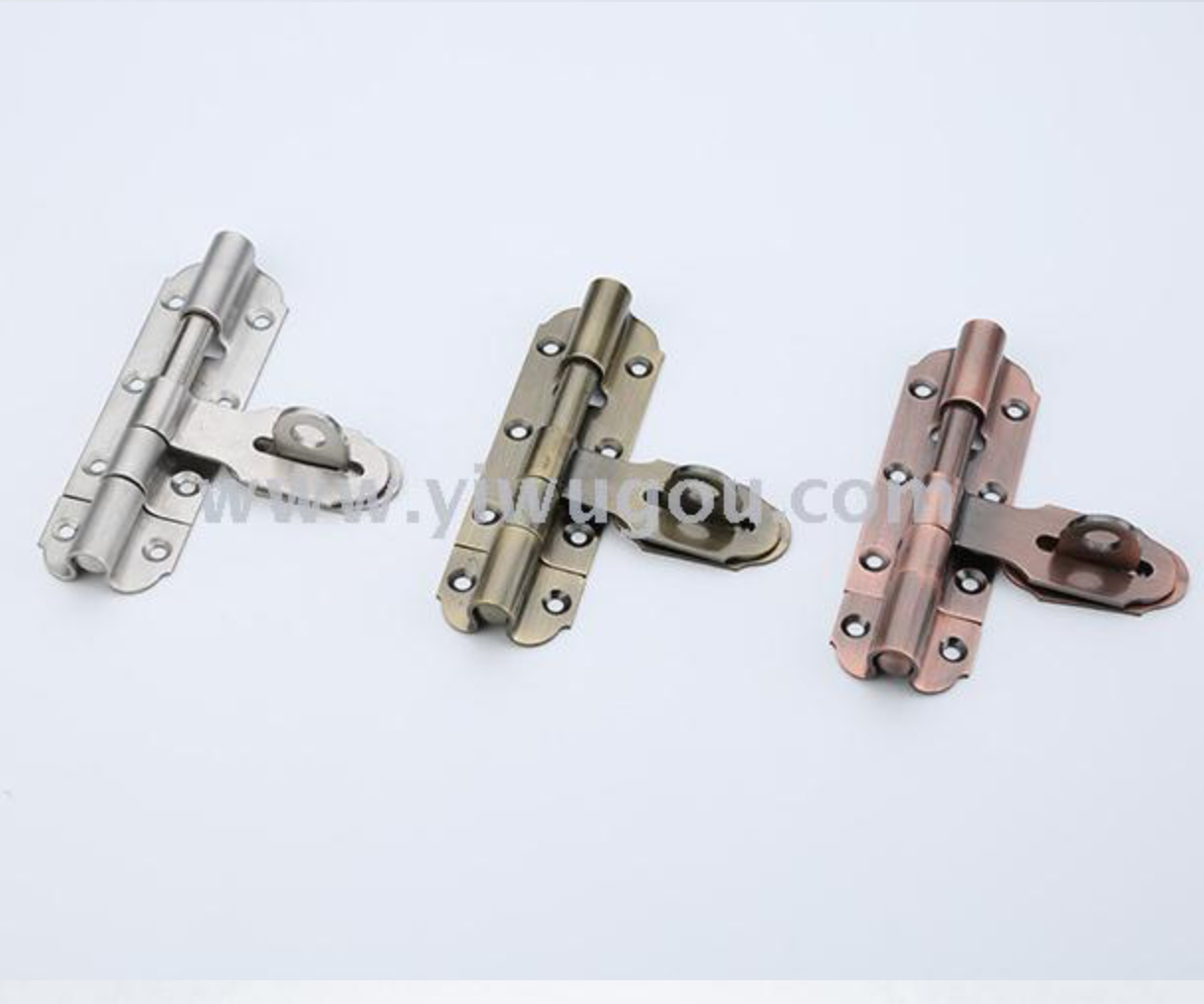 Thickened 4-12 inch stainless steel latch anti-theft door bolt with lock, heavy-duty latch door and window hardware accessories