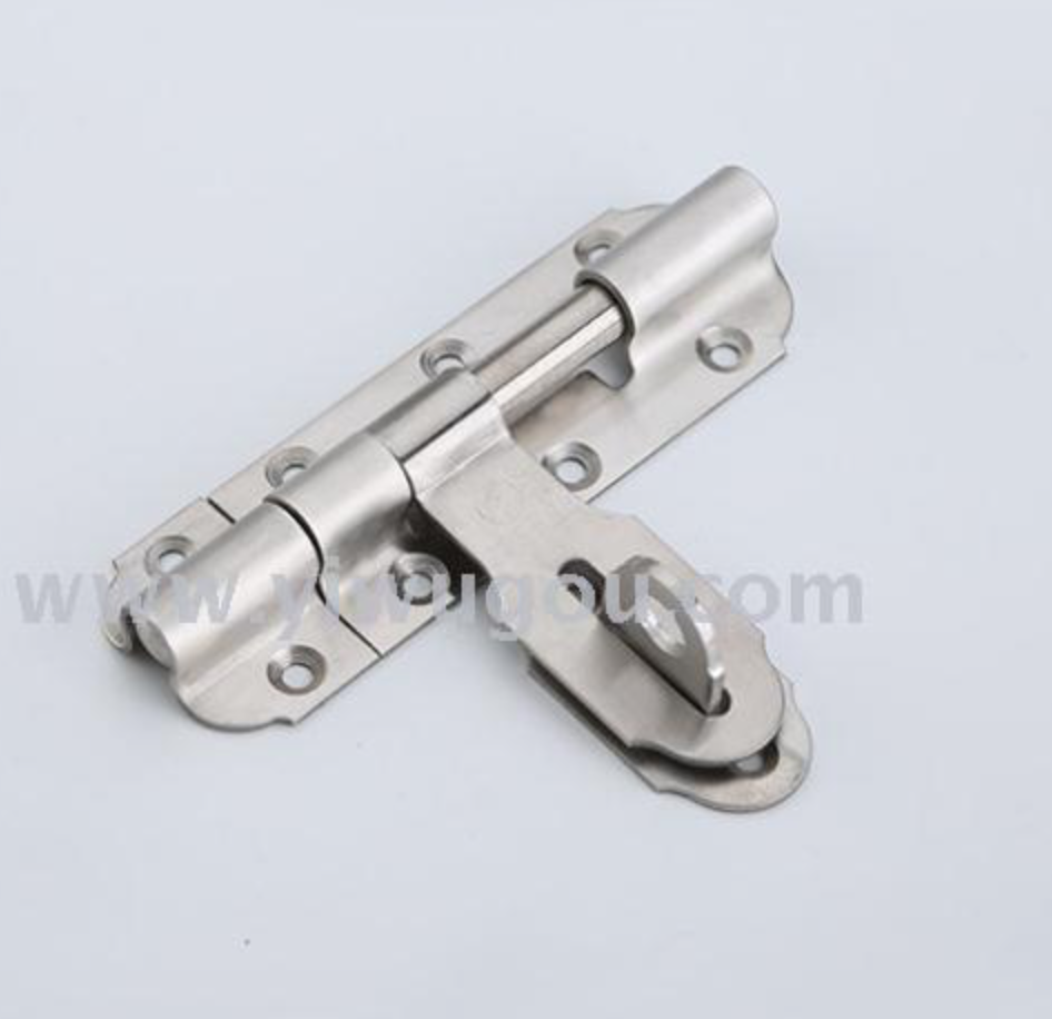 Thickened 4-12 inch stainless steel latch anti-theft door bolt with lock, heavy-duty latch door and window hardware accessories Specification image