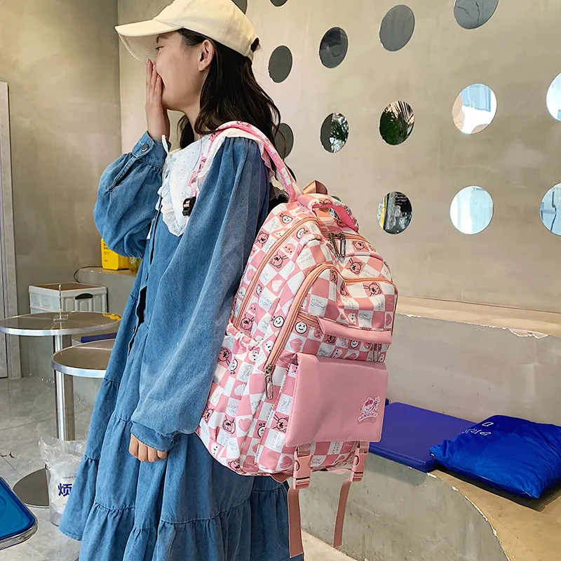 书包女学生初中生小学生四五六年级大容量高颜值耐脏双肩包背包潮详情图4