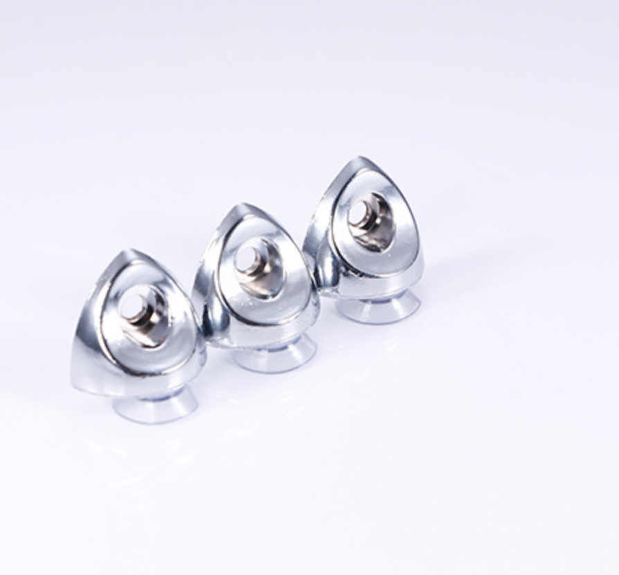 Zinc alloy shelf board tray, heart-shaped glass tray, suction cup, shelf board nail, cabinet partition board tray, furniture accessories factory direct sales details Picture