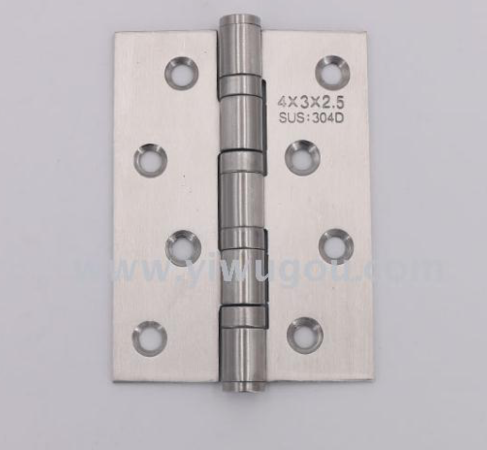 Supplying stainless steel standard swing hinges for 4-inch 2.5-inch flexible and smooth home bedroom doors details Picture