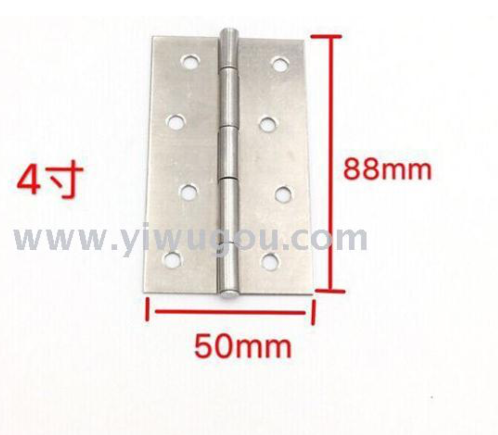 High-quality stainless steel standard hinges, flexible and smooth, 4-inch home bedroom door details Picture