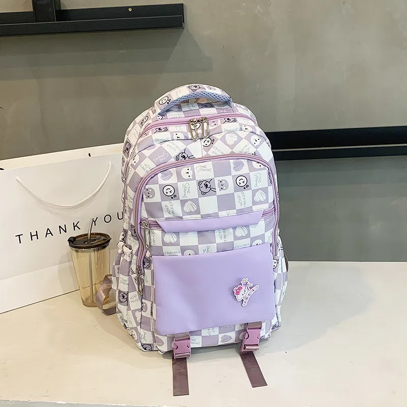 书包女学生初中生小学生四五六年级大容量高颜值耐脏双肩包背包潮详情图3