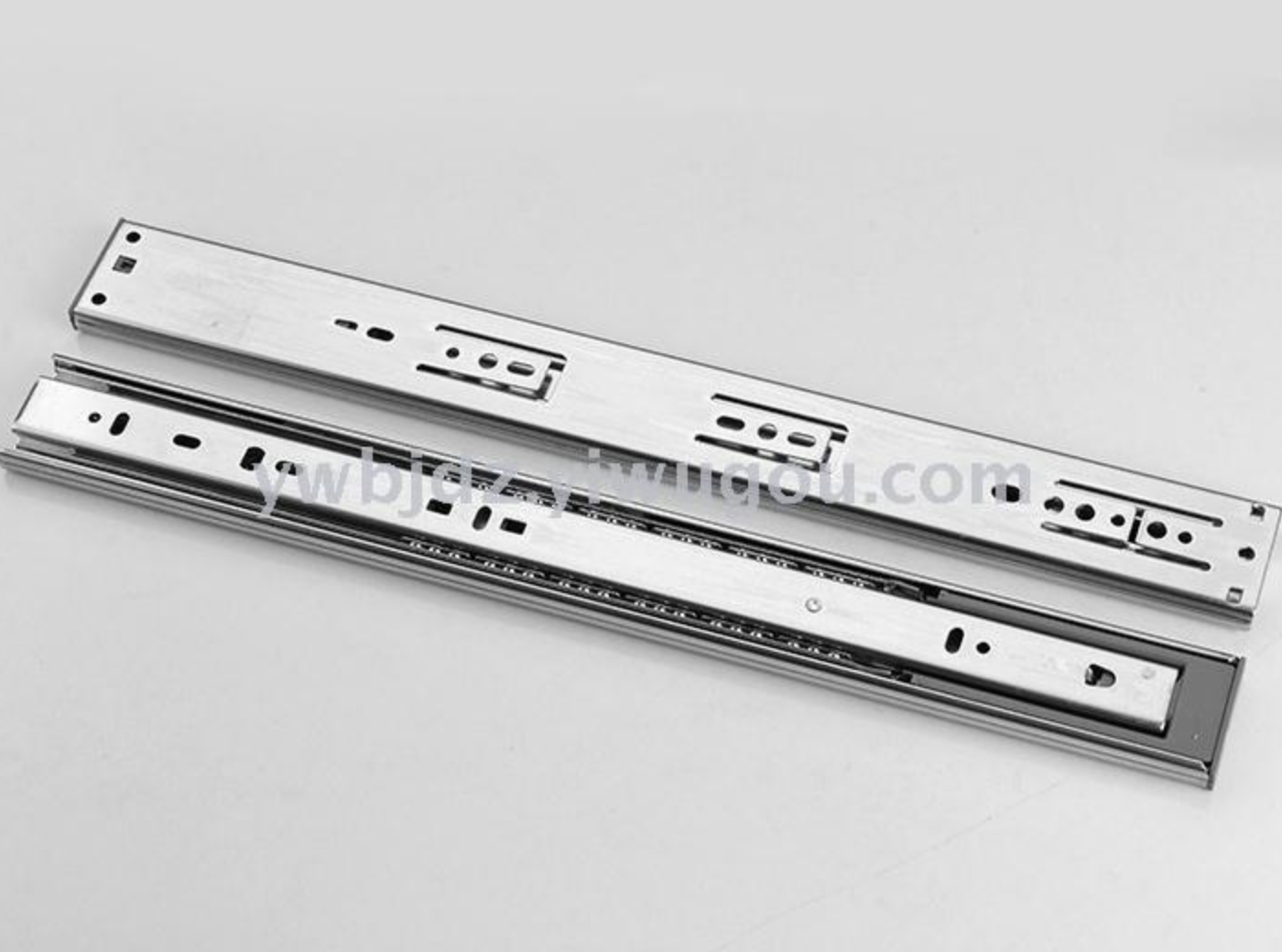 Drawer track, three-section guide rail, buffer slide rail, furniture wardrobe track, 4515 damping slide rail Application Scenario