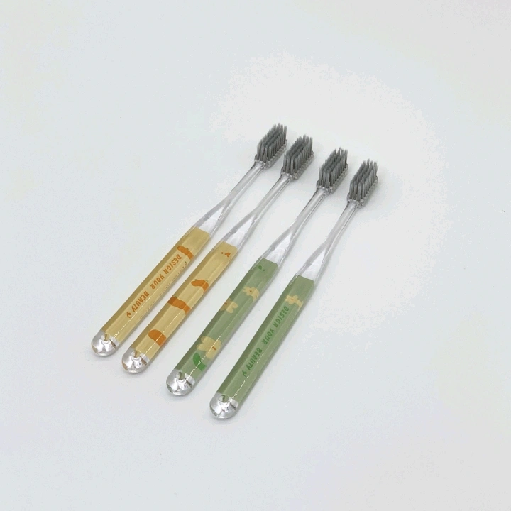 Two adult toothbrushes for boys and girls, soft bamboo charcoal, student household cleaning toothbrushes detail image 2