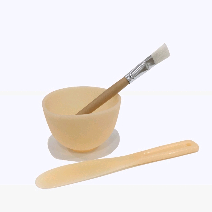 DIY Korean version Little Monster mask bowl set in silicone soft bowl bag for beauty and makeup tools details Picture