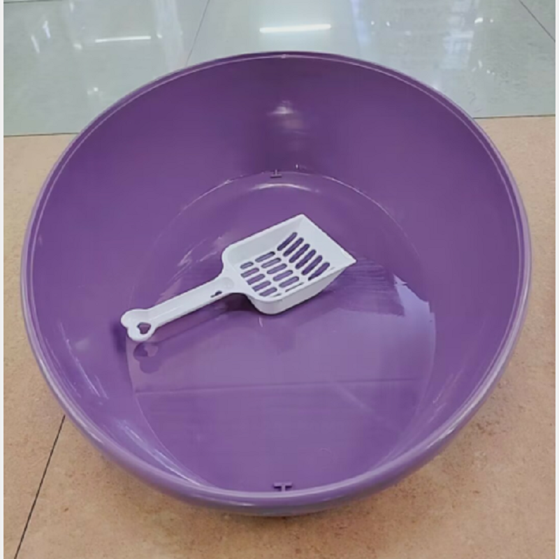 Cuchilla lavabo de arena para gatos a prueba de derrame lavabo de arena para gatos semicerrado fácil de abrir wc para gatos productos de limpieza para mascotas Item Picture