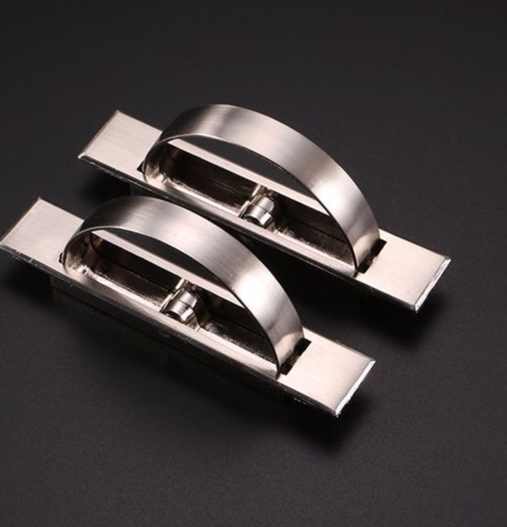 Tatami handle, hidden embedded concealed handle, 180-degree flip, invisible embedded floor cabinet door furniture handle