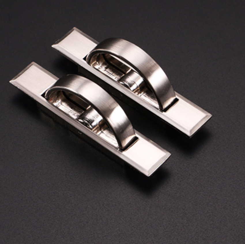 Tatami handle, concealed floor platform special concealed handle, invisible rotating embedded drawer back cover concealed handle