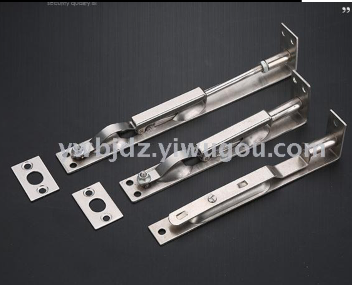 Stainless steel anti-theft latch door, concealed latch lock, wooden door opening and closing, door and window bolt Item Picture