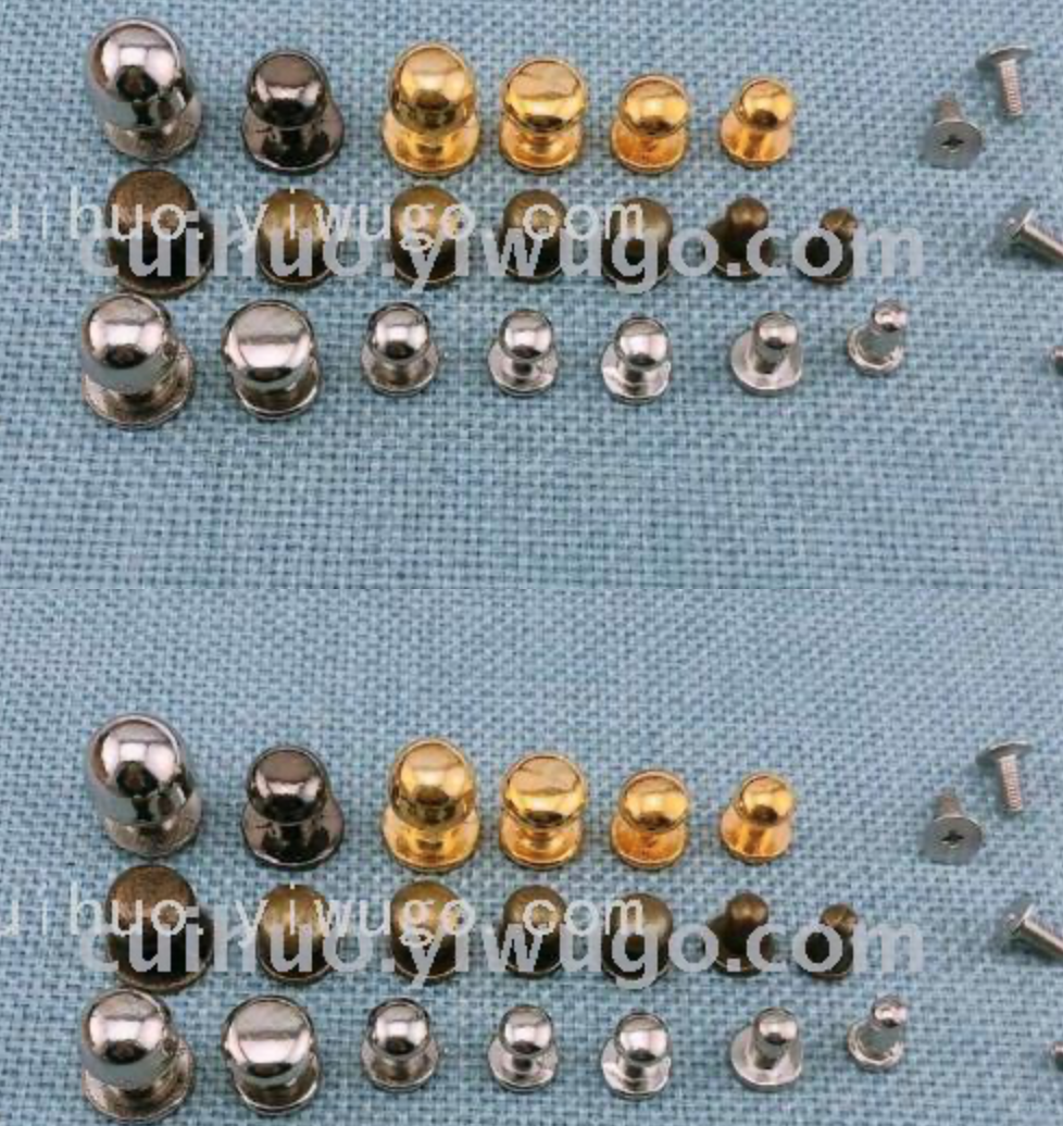 He Shang Head single-hole handle drawer small handle jewelry box drawer handle white round head pacifier nail gold