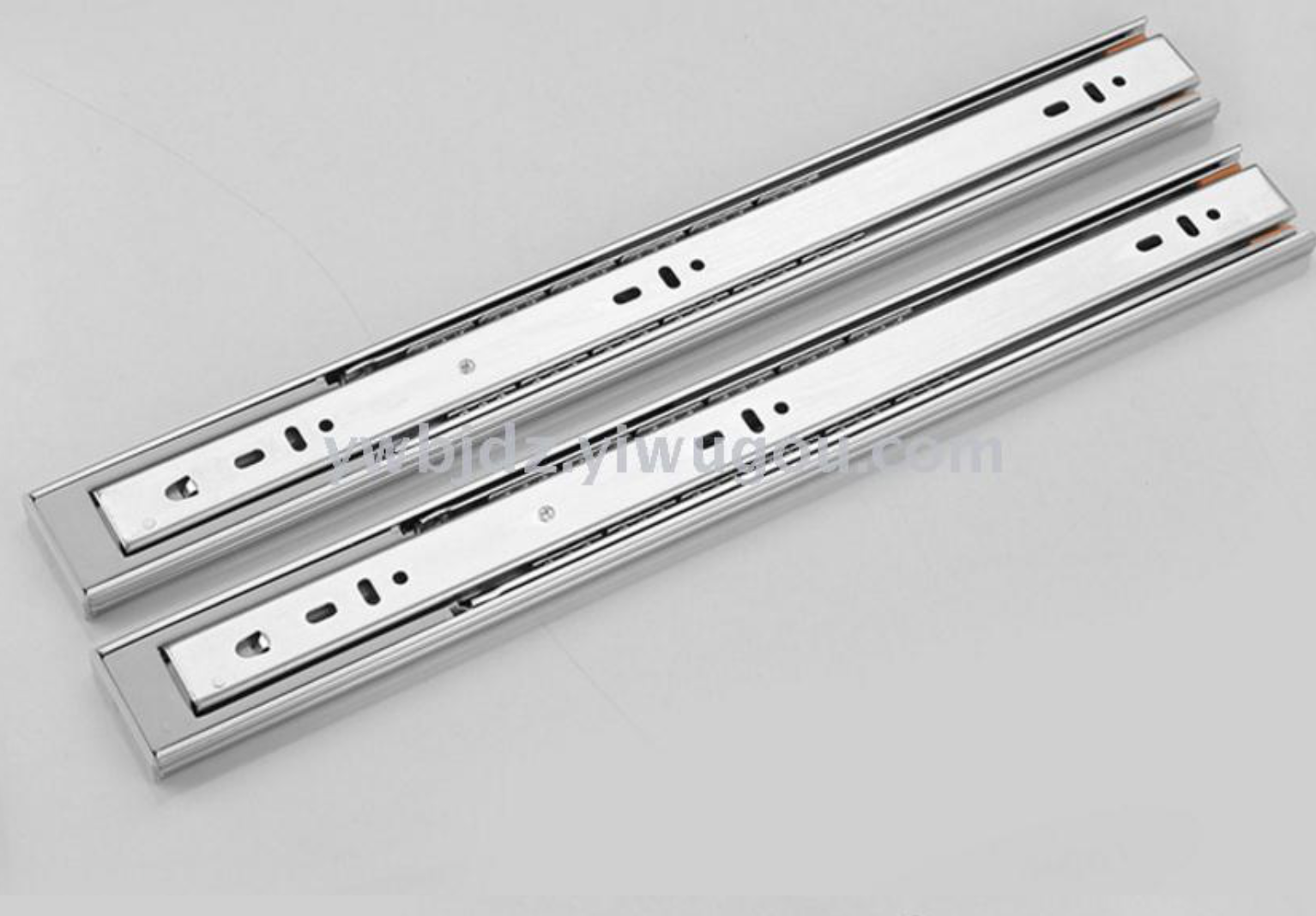 Damping slide rail, furniture, wardrobe, track, three-section drawer track, buffer slide rail, 4512 wide slide