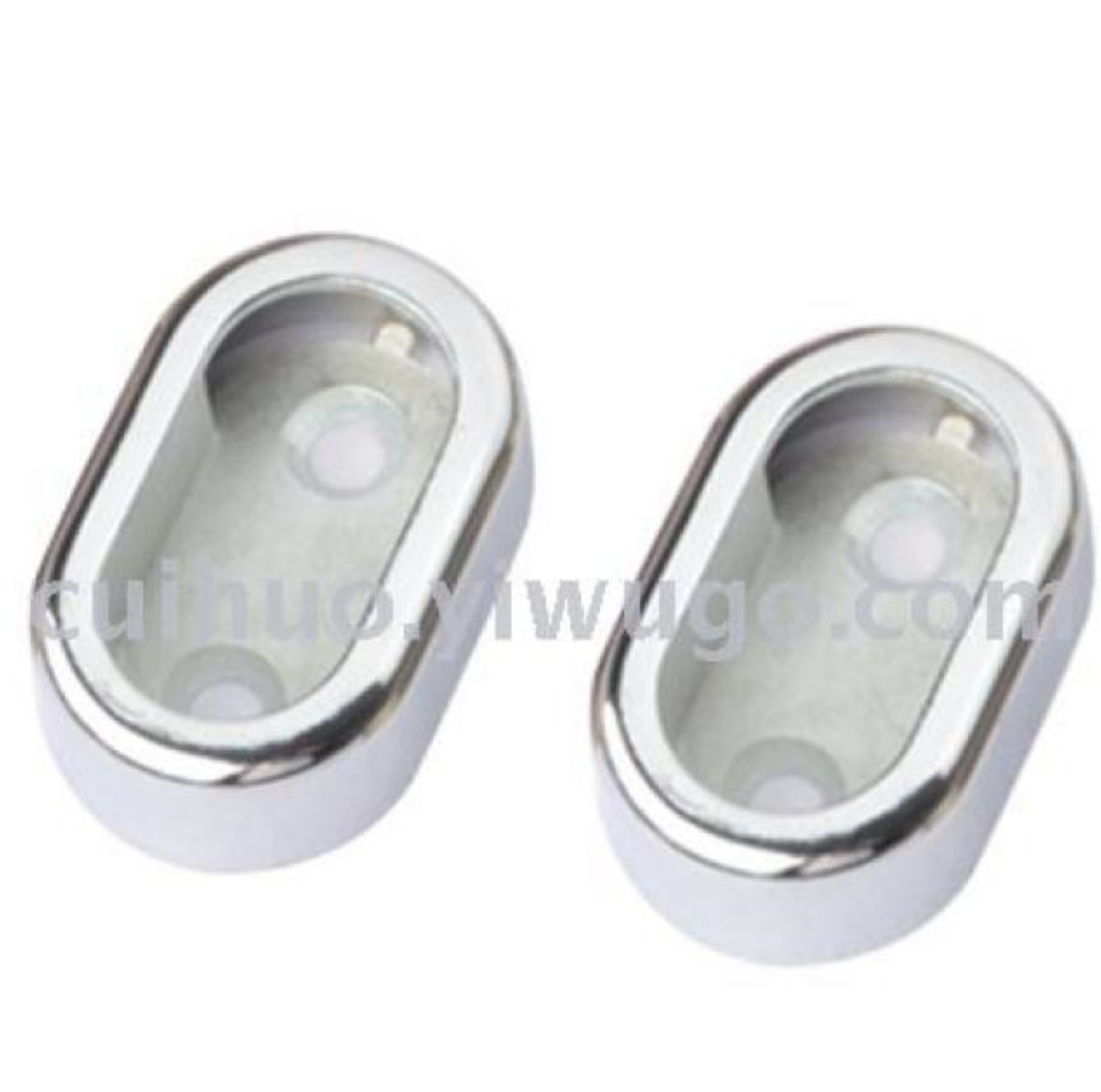 锌合金二合一加厚固定衣托法兰座衣柜晾挂衣杆塑料衣架托侧装底座