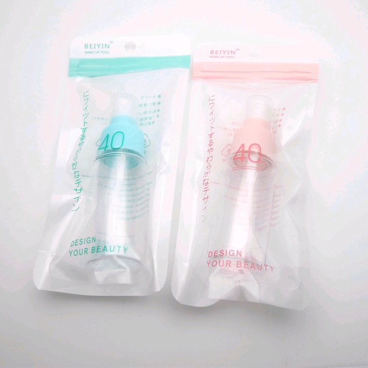 40ml ml botella de spray de plástico pet botella de spray de plástico transparente niebla fina botella de spray de maquillaje details Picture