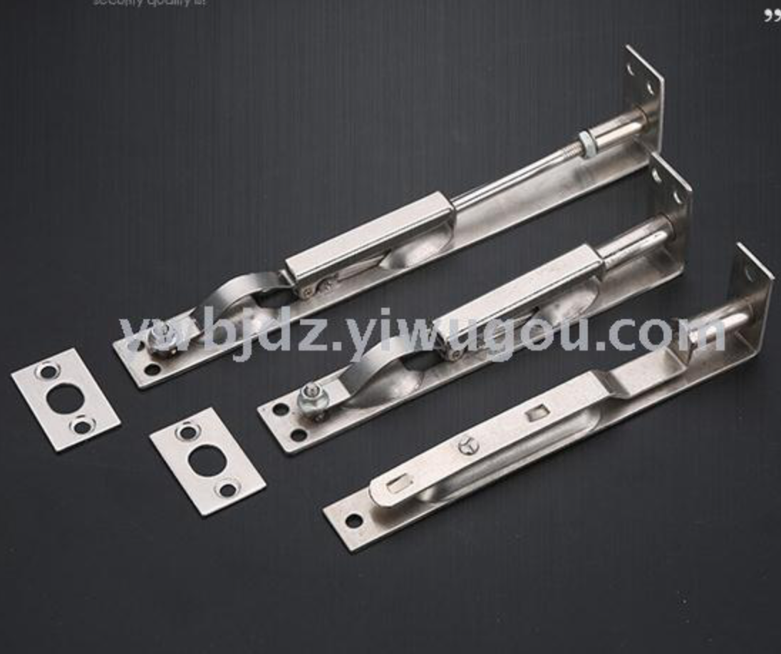 Stainless steel anti-theft latch door, concealed latch lock, wooden door opening and closing, door and window bolt